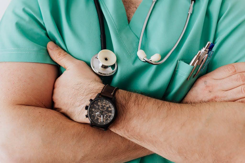 Doctor with stethoscope.