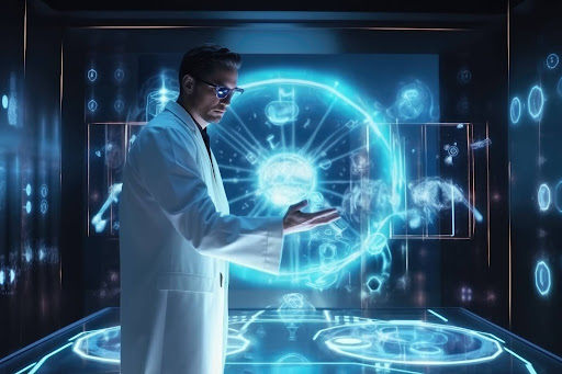 Doctor Using AI Technology