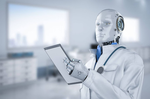 Medical Robot holding paper