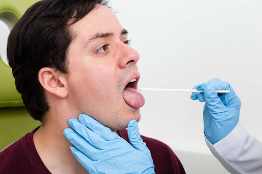 Throat examination