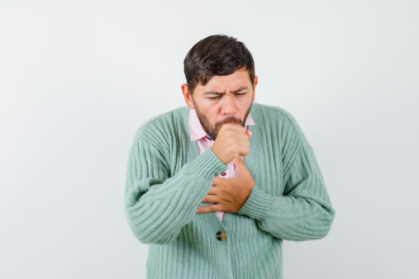 Man Coughing
